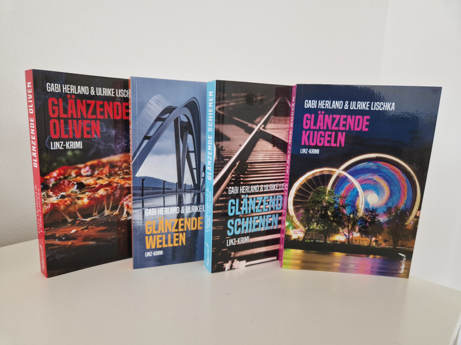 Krimireihe Glänzendes Linz mit allen vier Bänden